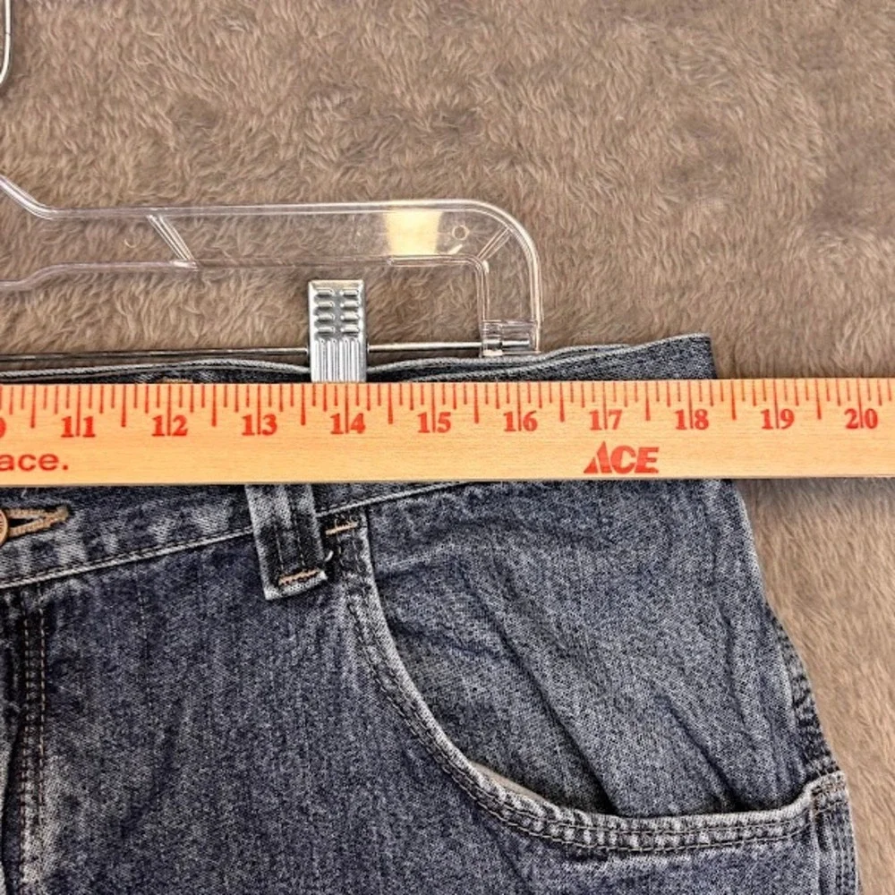 Wrangler Hero Mens Five Star Premium Denim Carpenter Shorts Blue Relaxed Fit 38